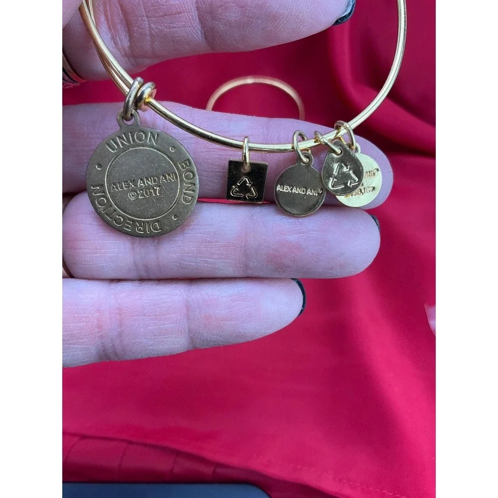 Alex and Ani Bangle Bracelet‎ Lot 6pc Nautical Lobster Fish Anchor Gold Silver